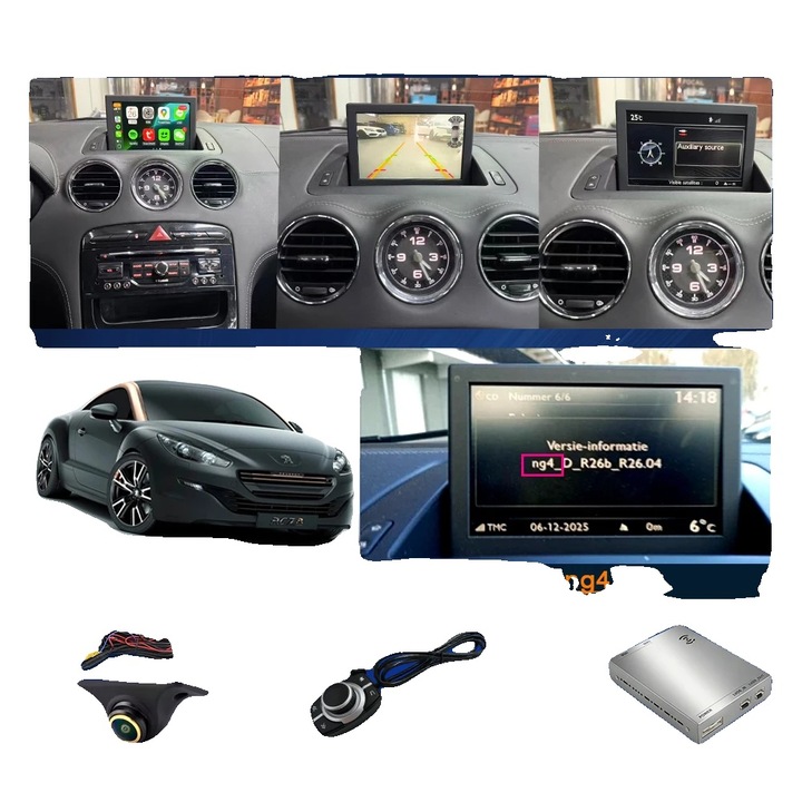 Navigatie GPS Wireless CarPlay Android Auto, suport camera, interfata prietenoasa, ng4+cam