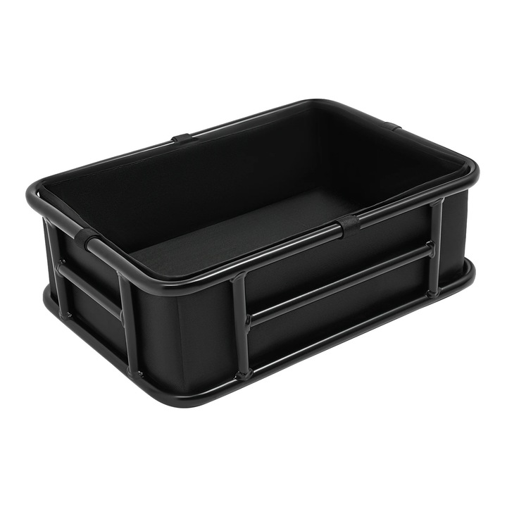 Cos pentru bicicleta, capacitate mare, instalare usoara, negru, 45.6x32x15cm