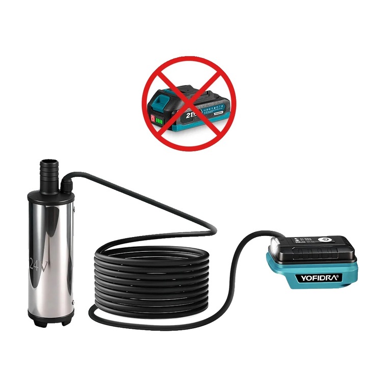 Pompa electrica de apa, 50-80 L/min, compatibilitate lichide variate, fara baterie