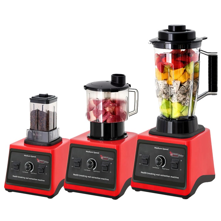 Blender 2-in-1, 2.5L, 4 lame, multicolor, EU Plug
