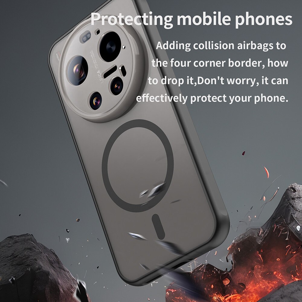 Husă pentru telefon, Techsuit, HaloFrost II, MagSafe, neagră, pentru Xiaomi 17 Ultra