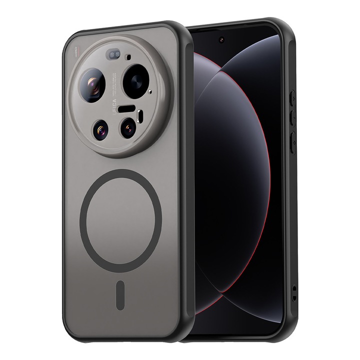 Husă pentru telefon, Techsuit, HaloFrost II, MagSafe, neagră, pentru Xiaomi 17 Ultra