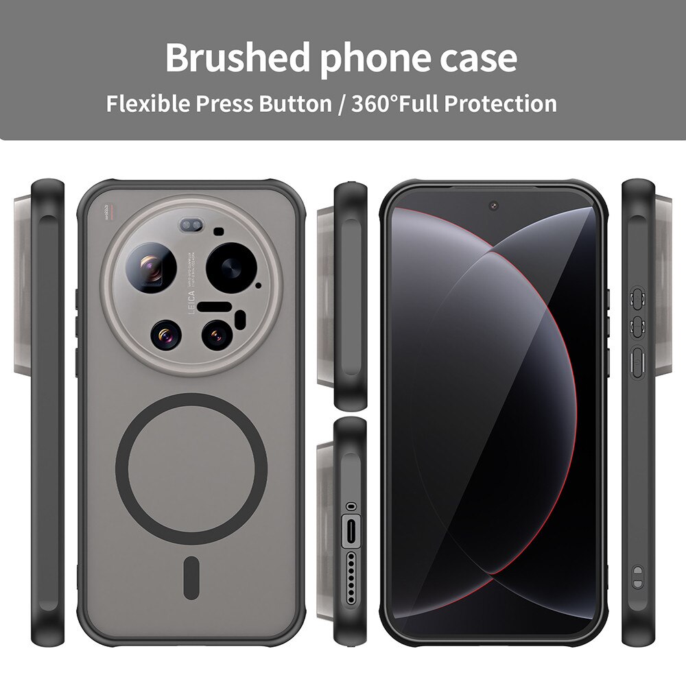 Husă pentru telefon, Techsuit, HaloFrost II, MagSafe, neagră, pentru Xiaomi 17 Ultra