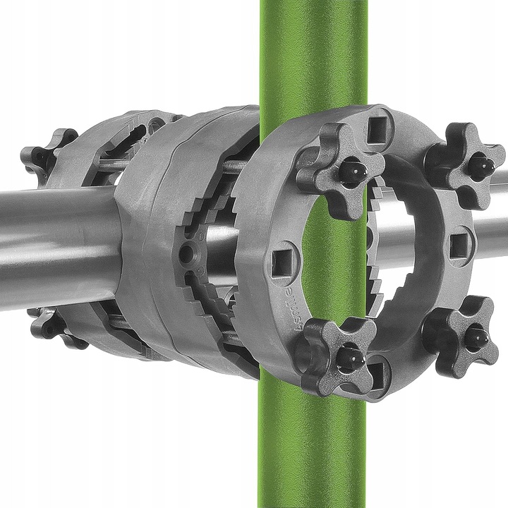 Suport parasolar balcon, negru, pentru bara de 22-38mm, diametru maxim 48mm, set de montaj