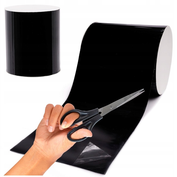 Set de benzi de reparare pentru piscina, 1,5m, rezistenta la apa, neagra, 150cm x 10cm