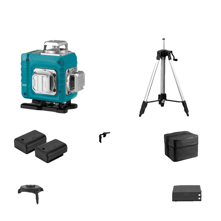 Nivel laser auto-nivelant, 1.5M set trepied, precizie inalta, 25m raza de lucru, 515nm