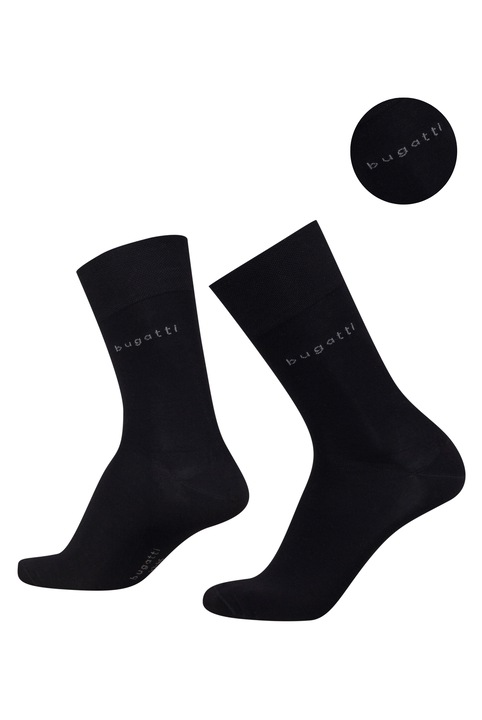 Sosete Barbati bugatti din Bambus Set 2 Perechi, 61134, Negru