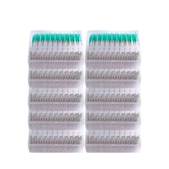 Periute interdentala, 150 bucati, design din cauciuc moale, 1500PCS