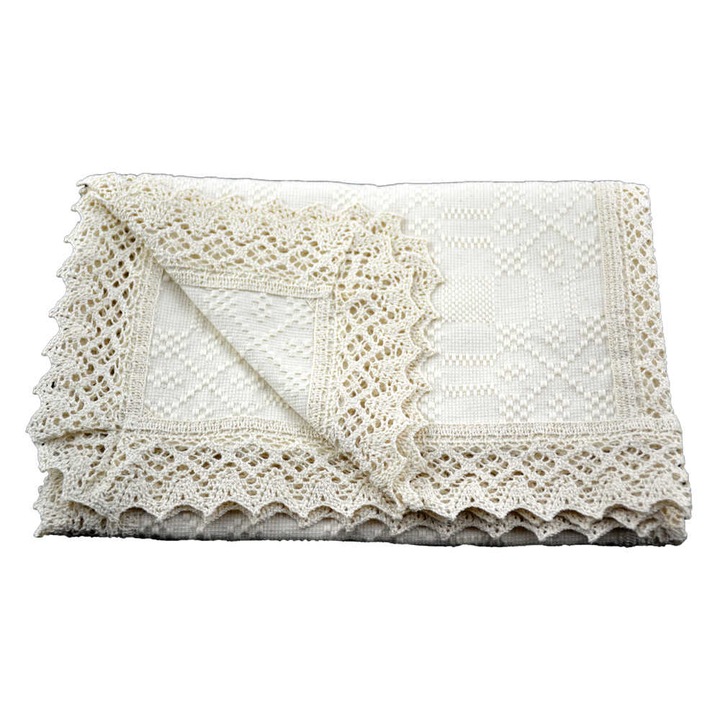 Fata de masa din bumbac 110x50 CM Crem