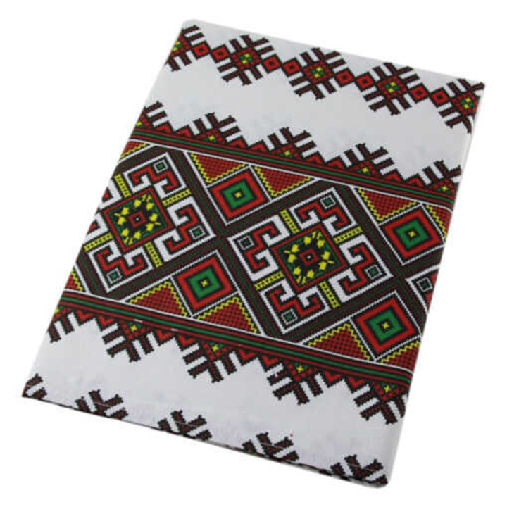 Fata de masa cu motiv traditional 120x150 CM din bumbac Rombi colorate