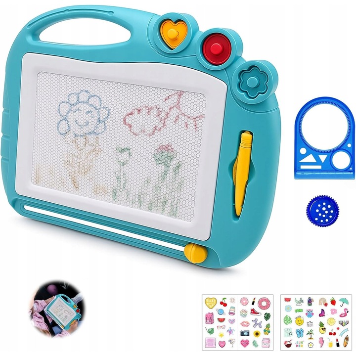 Tabla magnetica pentru desenat si scris, joc educativ pentru copii