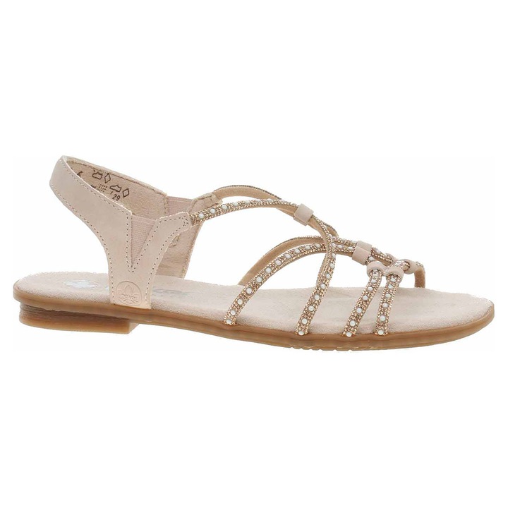Sandale dama Rieker 64270-90, auriu, Auriu