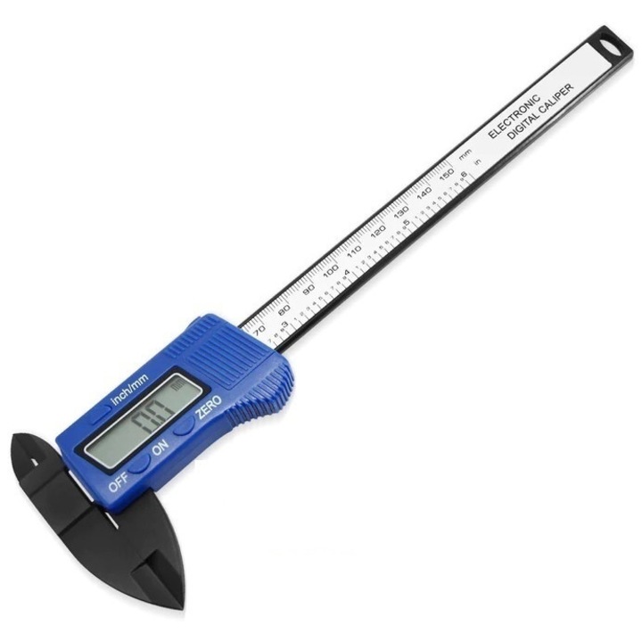 Subler Electronic cu Afisaj LCD din Metal, Masurare 0-150mm