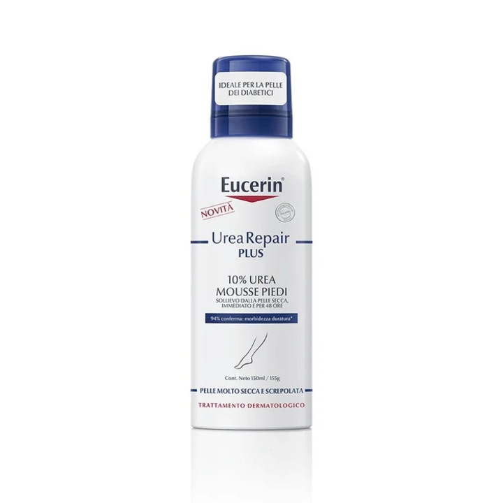 Eucerin Urea Repair Plus - Mousse pentru Picioare 10% Urea, 150ml, Hidratare, Unisex