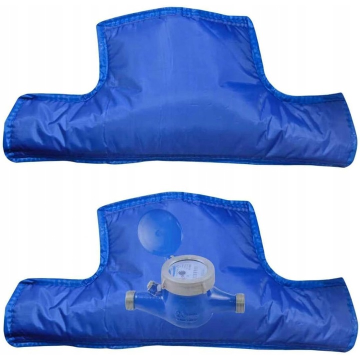 2 db szigetelő sapka készlet, műanyag, kék