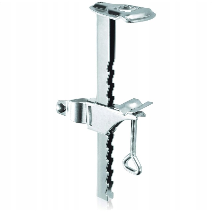 Suport umbrele, argintiu, pentru balcon sau terasa