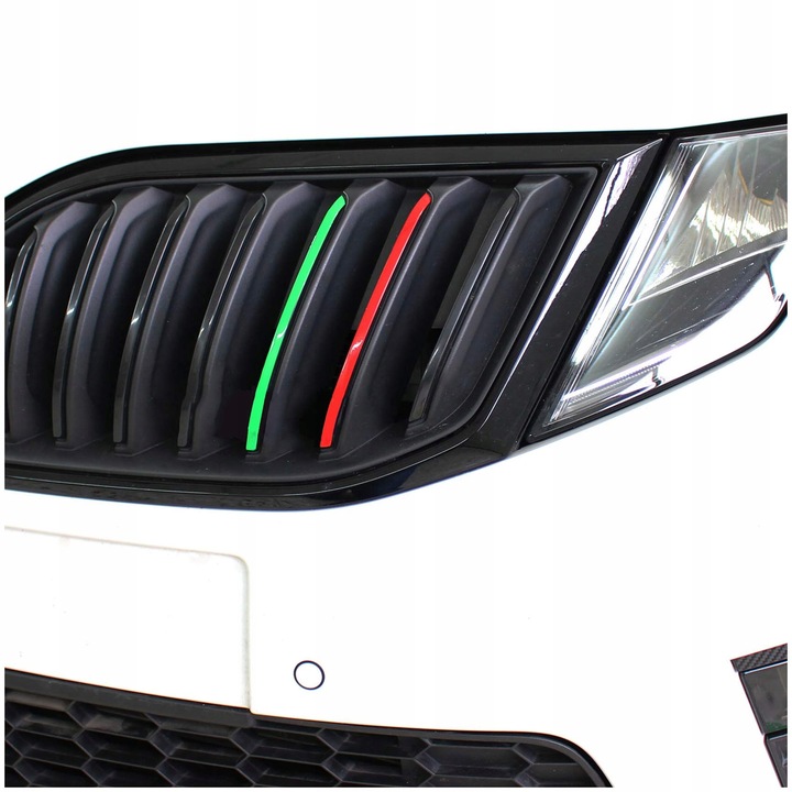 Set 20 autocolante grila pentru Skoda, 10 culori, 59g