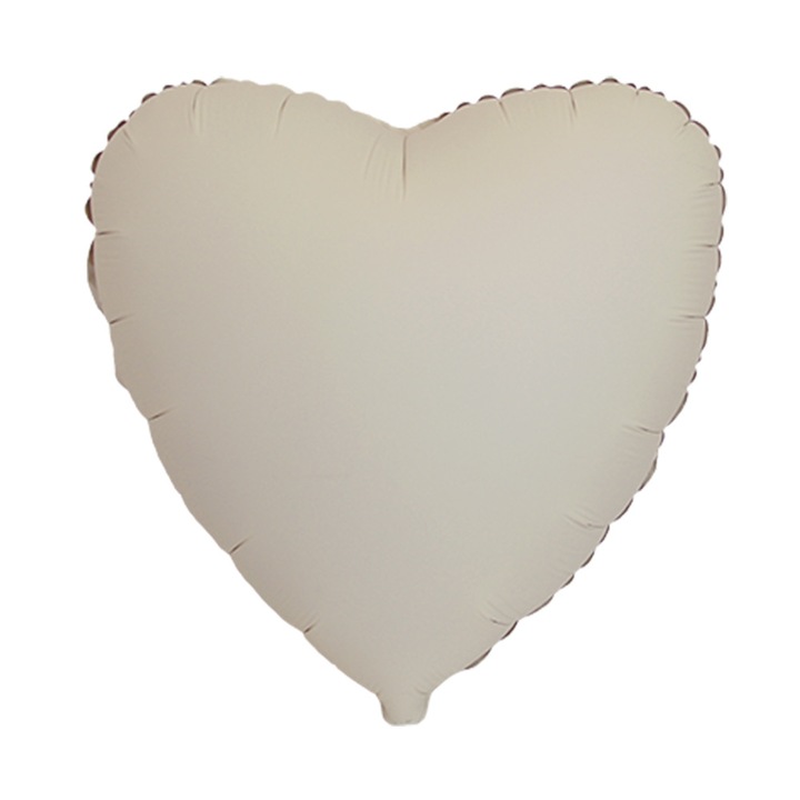 Balon folie inima, 45 cm, mate cafea cu lapte
