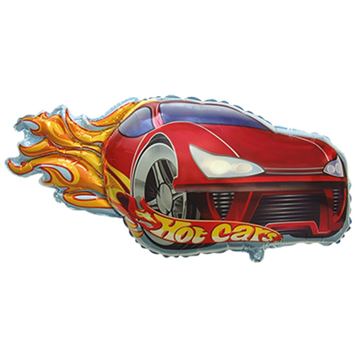 Balon folie figurina Hot Cars, 43x79cm, ambalat