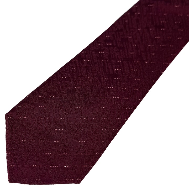 Елегантна, класическа, бордо, лъскава, модерна мъжка вратовръзка