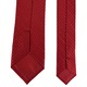 Елегантна мъжка вратовръзка, червена, с наклонена структура