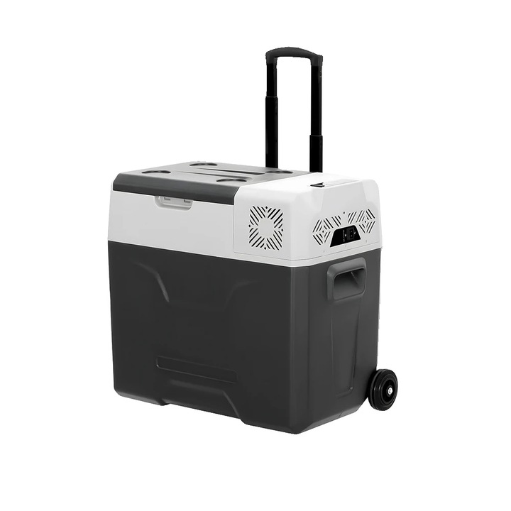 Frigider auto portabil, 50L, racire eficienta, design prietenos utilizatorului, multicolor