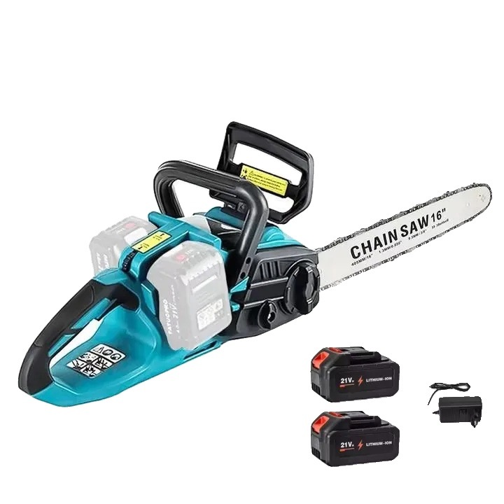 Fierastrau cu lant, Motor fara perii, Design prietenos, Set cu 2 baterii, 16 inch