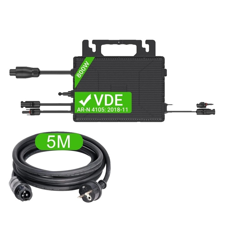 Inverter micro, 800W, IP67, WiFi, 220-240V, 312x301x43mm