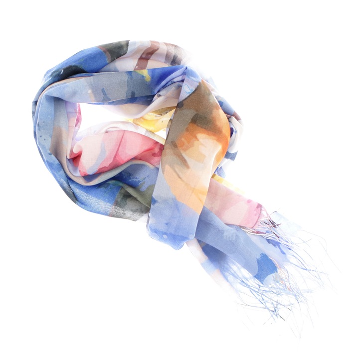 Esarfa de dama, din 30% viscoza 70% poliester, Buticcochet, 75x180 cm, Multicolor - ES3286