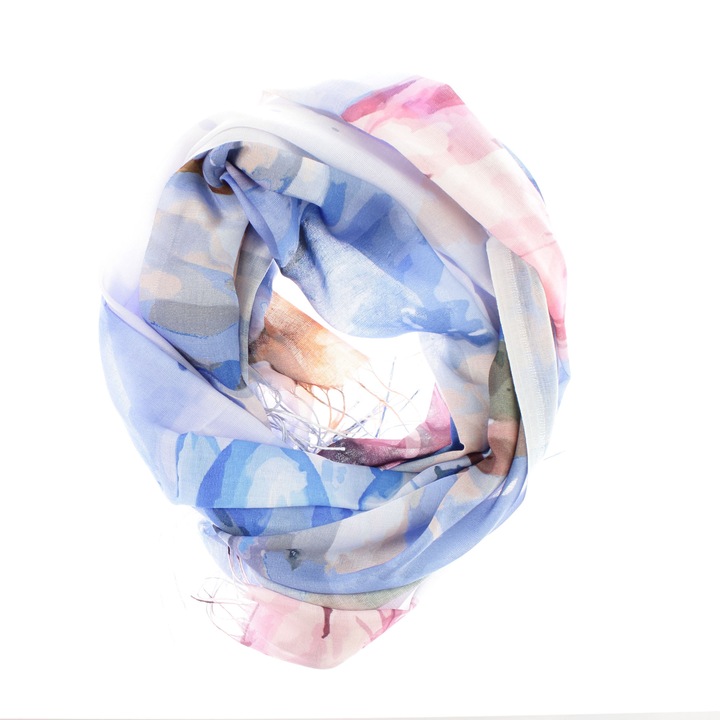 Esarfa de dama, din 30% viscoza 70% poliester, Buticcochet, 75x180 cm, Multicolor - ES3286