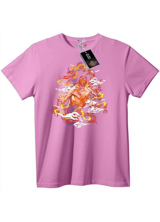 Tricou Bruce Lee Retro Pixel, Rose Polemic
