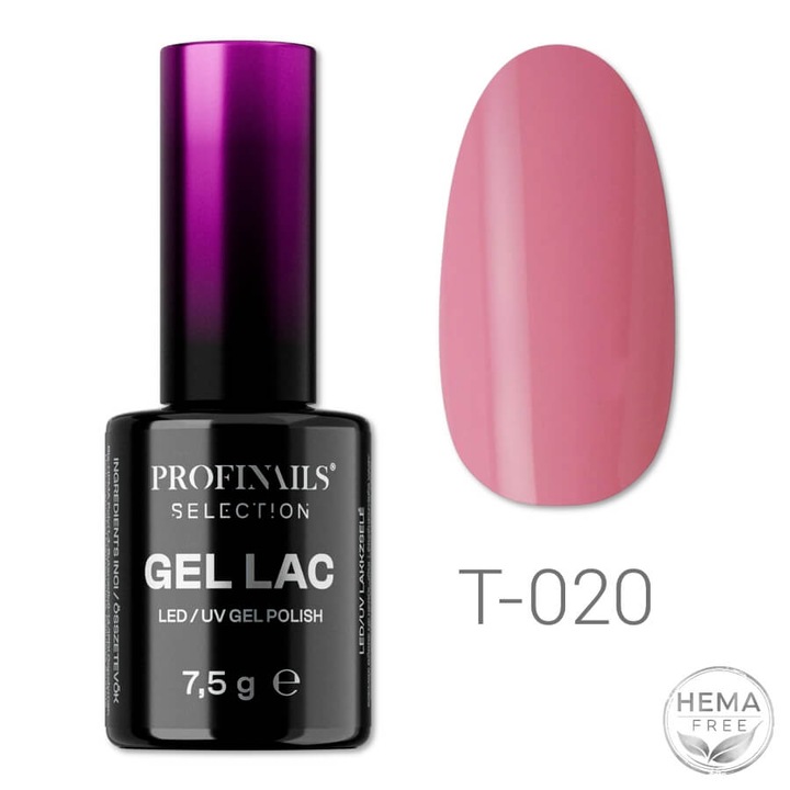 Oja semipermanenta, Profinails Selection, Gel Lac LED/UV 7, 5 g No. T 020