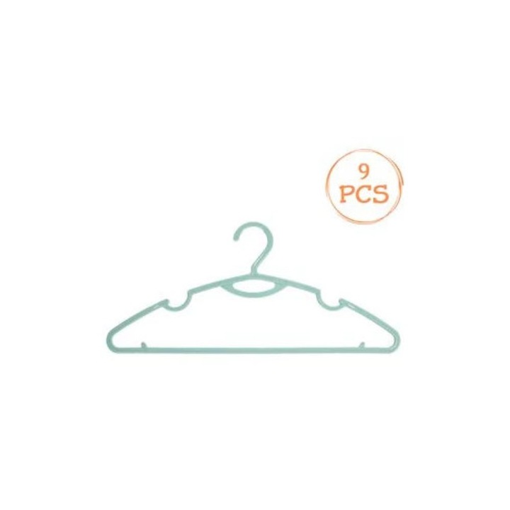 Umerase plastic verde menta 40x18.5cm set 9 bucati