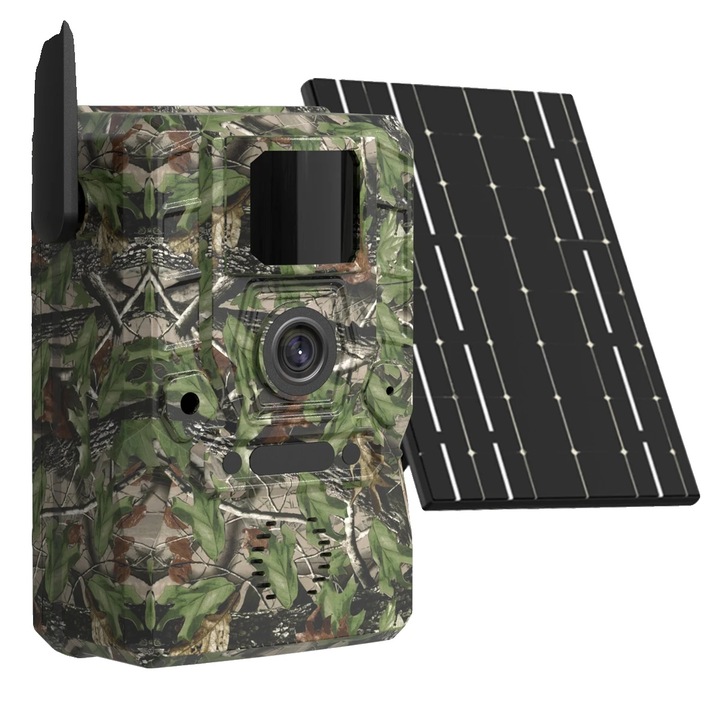 Камера за наблюдение, 4G, соларно захранване, нощно виждане, компактни размери