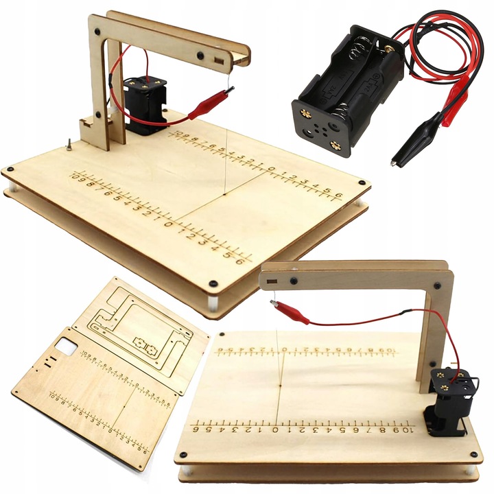 Masina educationala cu fir incins pentru taierea polistirenului si spumei, dimensiuni 21,5x17,7x13,5cm, set complet