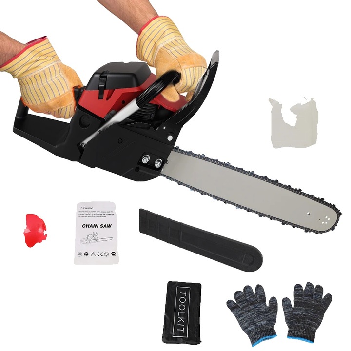 Láncfűrész, 20 hüvelyk, 58CC motor, hatékony vágás, fokozott kényelem