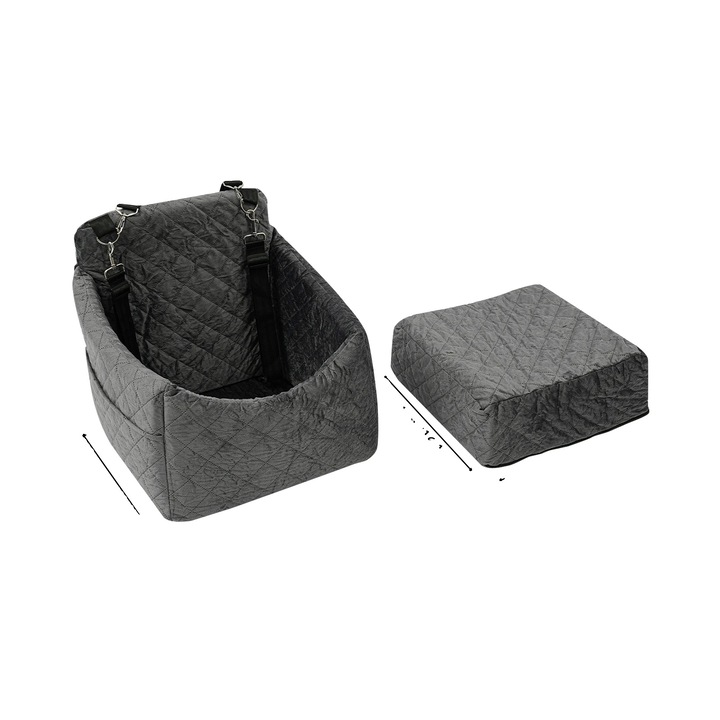Culcus pentru masina, perne confortabile, material durabil, gri, 33.07 lbs