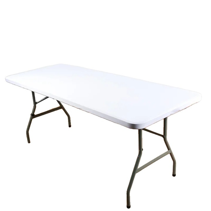 Fata de masa elastica, 183x76cm, alba, rezistenta la apa