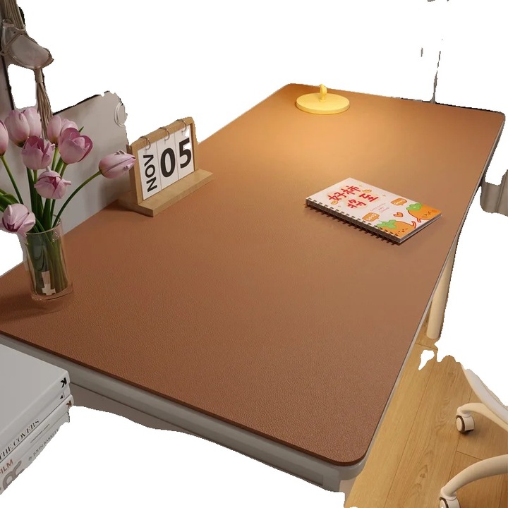 Fata de masa, 90x140cm, impermeabila, usor de curatat, maro galbui