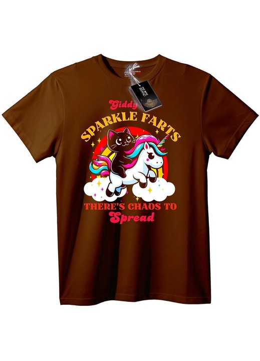 Tricou Giddy Sparkle Farts, Maro