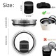 Set 3 capace pahar WEPZSXO, plastic, magnetic, multicolor,9x2.2cm