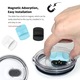 Set 3 capace pahar WEPZSXO, plastic, magnetic, multicolor,9x2.2cm