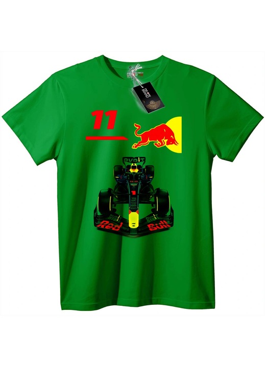 Red Bull 11 Racing póló, Zöld