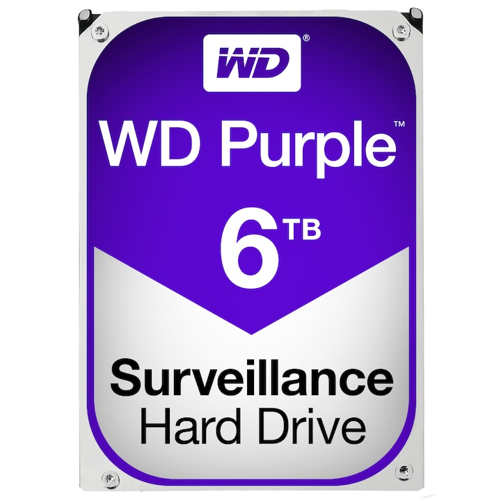 HDD WD Purple 6TB, 5400rpm, 64MB cache, SATA III