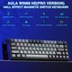 AULA WIN68 HE PRO - Геймърска клавиатура с Hall ефект и магнитен превключвател, регулируем режим на бързо задействане, честота на запитване 8KHz, механична геймърска клавиатура с RGB подсветка с кабел, 60% компактен дизайн, сива