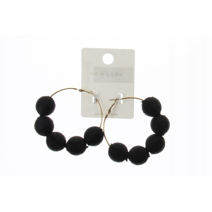 Cercei dama New Look, model cerc, culoare neagra