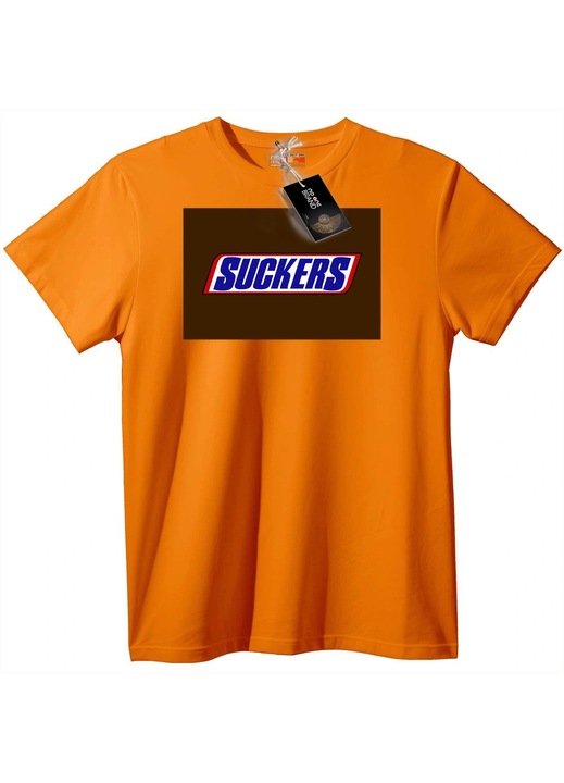 Тениска Suckers с Лого, Оранжев