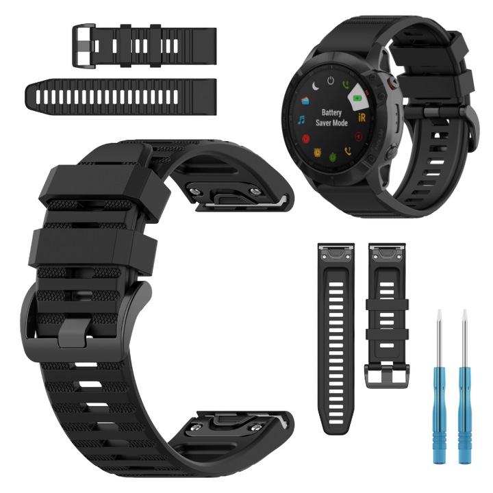 Pasca pentru Garmin Fenix 5X 6X 7X Pro Solar Epix Pro 26mm, multicolor, 215mm