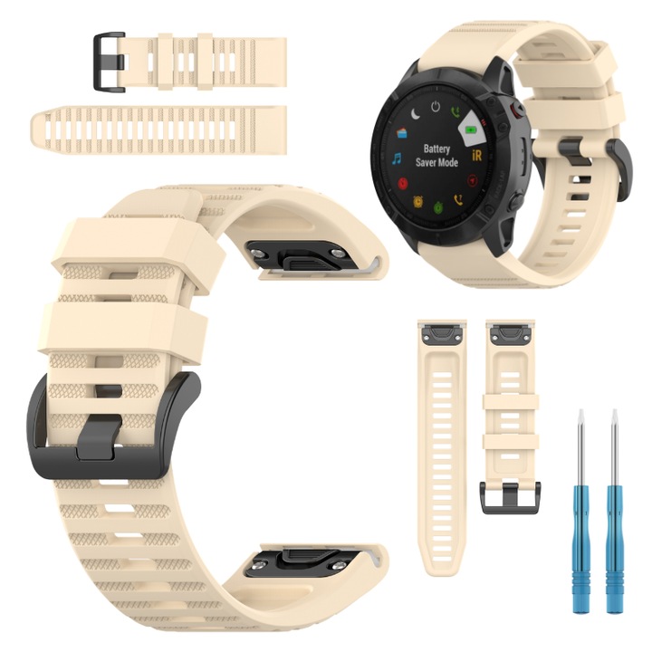 Pasek pentru Garmin Fenix 5X 6X 7X Pro Solar, bratara din silicon, 26mm, diverse culori