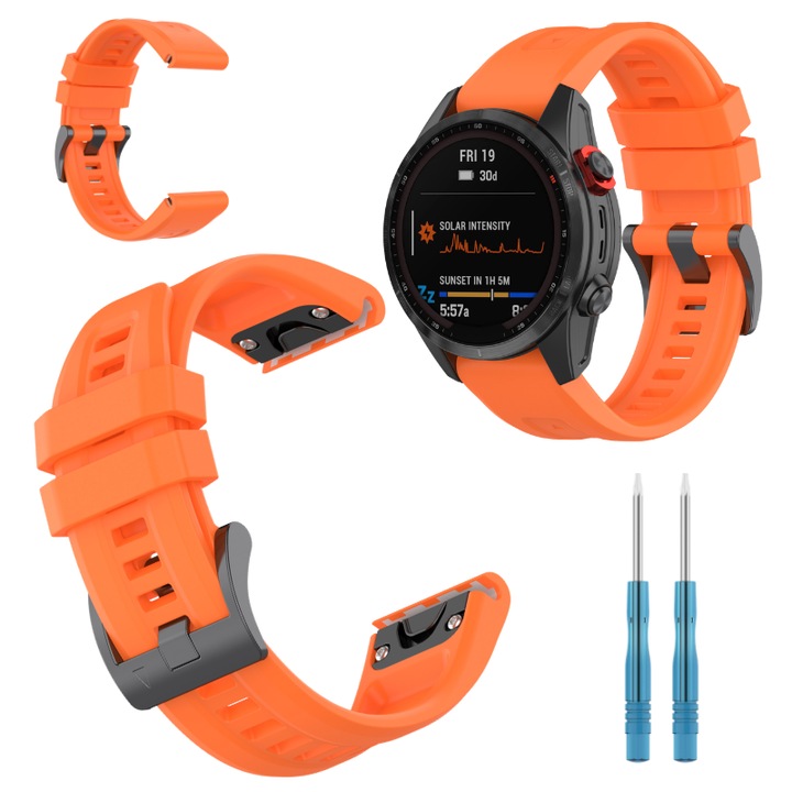 Pasca sportiva pentru Garmin Fenix 5S/6S/7S, MARTECH, silicon, rezistent la apa, 20mm, diverse culori